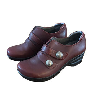 Portiandia Women's Burgundy Leather Shoes